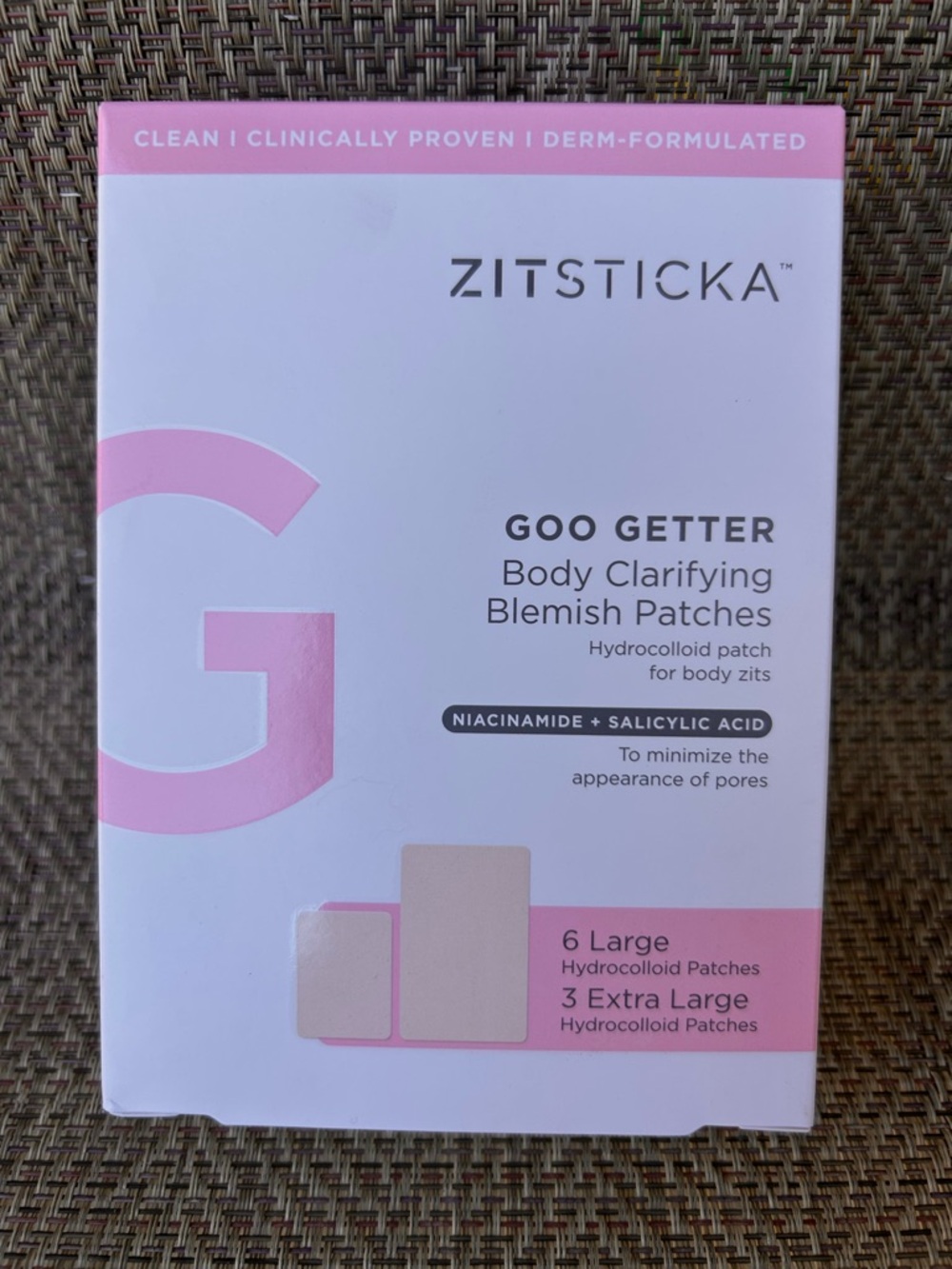 ZitSticka Goo Getter Body Clarifying Blemish Patches - Niacinimide NEW PC